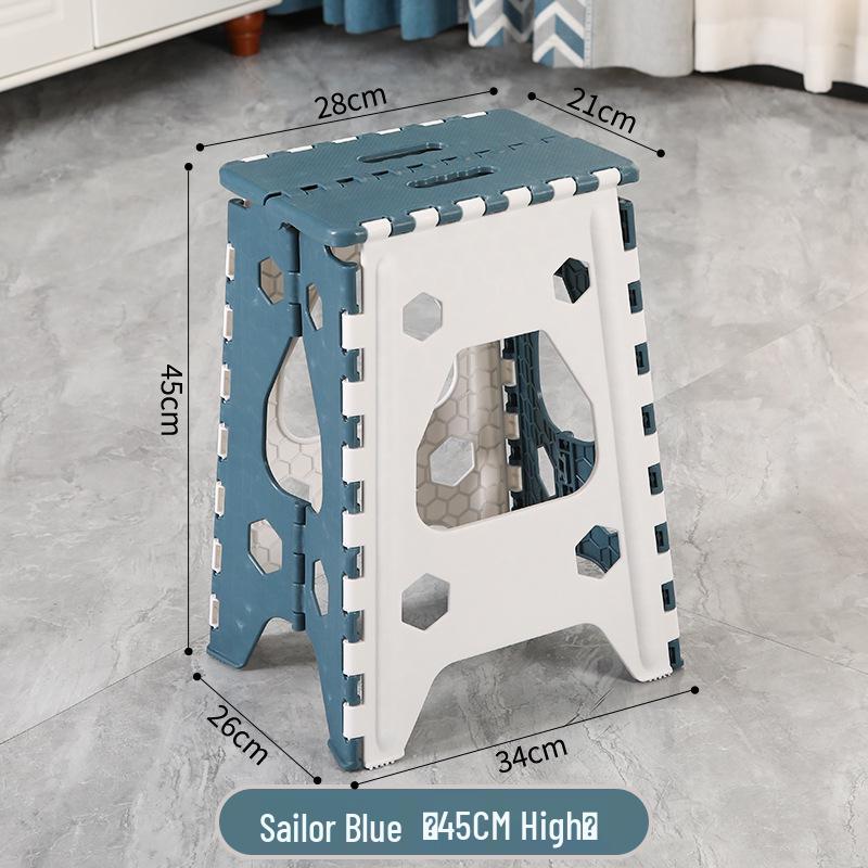 Foldable Thickened Multi-Use Stool: Fishing, Outdoor, Dining, Plastic/High/Low