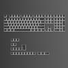 Double Skin Milk Pudding Mechanical Keyboard Keycaps, Luminous OEM Height, 130-Key Full Set