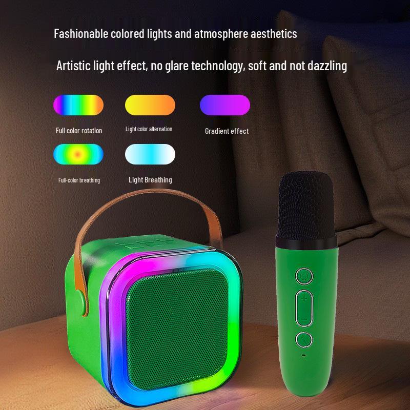Portable K12 Bluetooth Speaker & Microphone for Outdoor Live Streaming and Home Karaoke