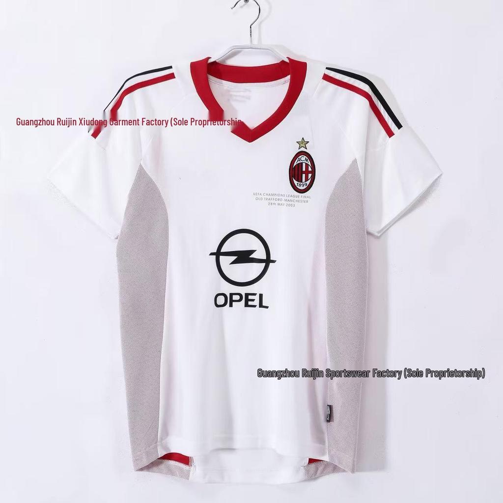 Maglia da Calcio Retrò Uomo AC Milan/Inter Milan/Juventus - Manica Corta Estiva, Ampia e Traspirante.
