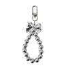 Handmade Beaded Bowknot Keychain Pendant Fashion Hanging Decoration Bag Pendant