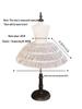 45cm Children's Lolita Petticoat with Short Fishbone Support for Ballet or Cosplay Performance