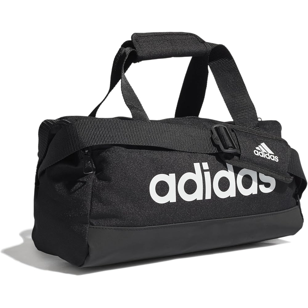 Adidas Essentials Logo Duffel Bag 60159 Black/White 30L Travel Gym Bag