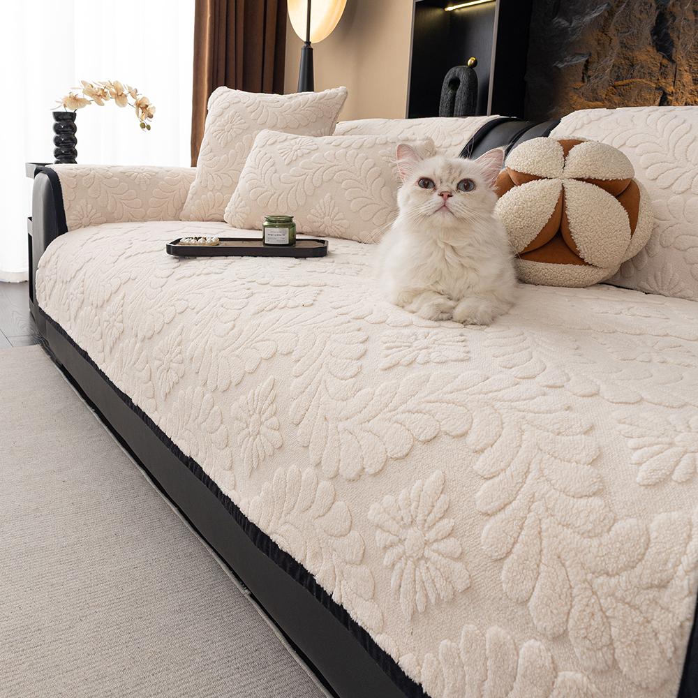 Jacquard Sofa Seat Cover High Quality Anti-Slip Padded Plush Sofa Cushion For Living Room Protector Couch Cover For Sofa