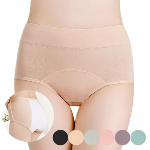 Karly Shop Menstrual Sanitary Panties, Nighttime, Cotton, Smooth, Stretch, Breathable, Waterproof, Deep Fit, Comfortable, RSS-005, XL, Black