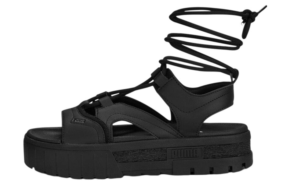 PUMA Mayze Sandal Laces Black Women s 388950-02 35.5