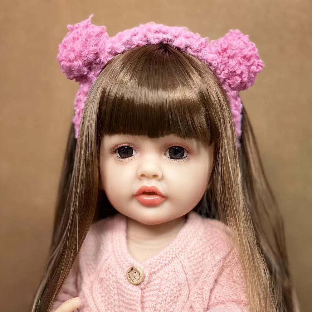 New Arrived Bebe Reborn 22 Inch 55 CM Full Silicone Vinyl Body Baby Dolls Reborn Girl Kids For Birthday Gift Toy