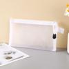 Mesh Pen Bag Nylon Document Bag Office School Supplies Zipper Pencil Case  Stationery