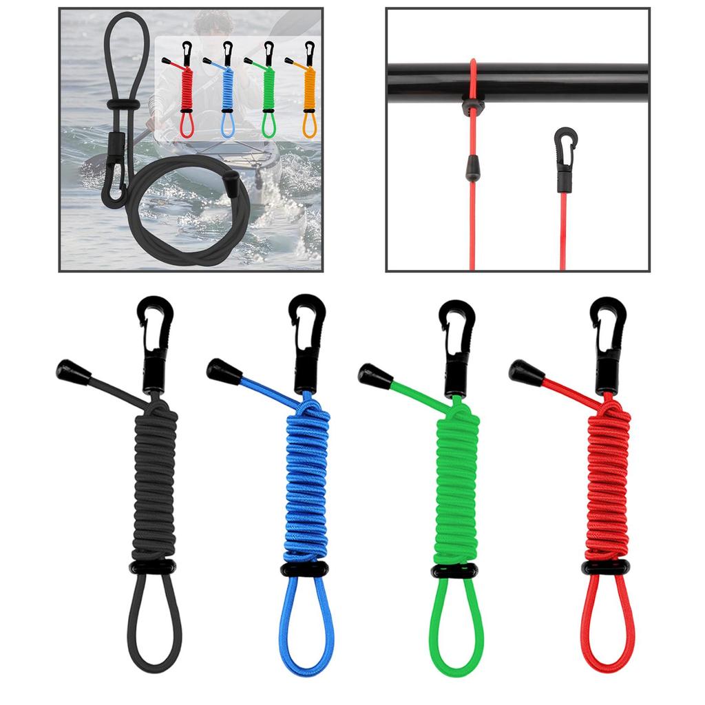 Retractable Bungee Cord Max Length 66.93" Tether Surfboard Leash Paddle Leash for Tools Surfing Construction Fishing Pole Rod
