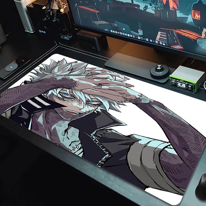 Touya Dabi Mouse Pad Large Gaming Table Cushion Nonslip Laptop Tablet Big Mousepad Xxl Mat Mini Pc Playmat With Lock Edge