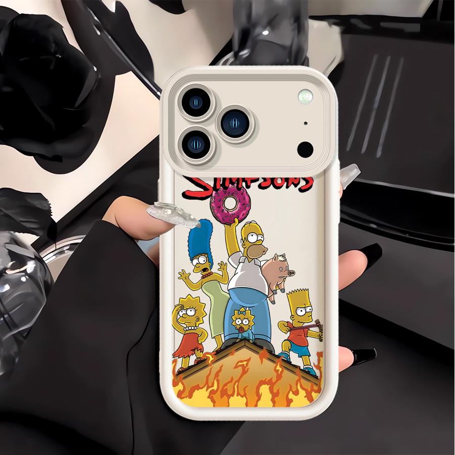 

The Simpsons Art Case for Apple iPhone 17 Pro Max 14 Plus 16 Air 15 XS XR 12 11 16e 13 Mini Phone Cover iPhone17 Pro Max