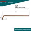 Imperial S2 Ball End Hex Key Set: 1/8, 7/32, 1/2 Inch Flat Head Hex Wrenches