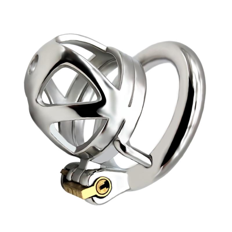 FAAK 7cm 304 Stainless Steel Man Chastity Cage Metal Chastity Cage Penis Lock for Male