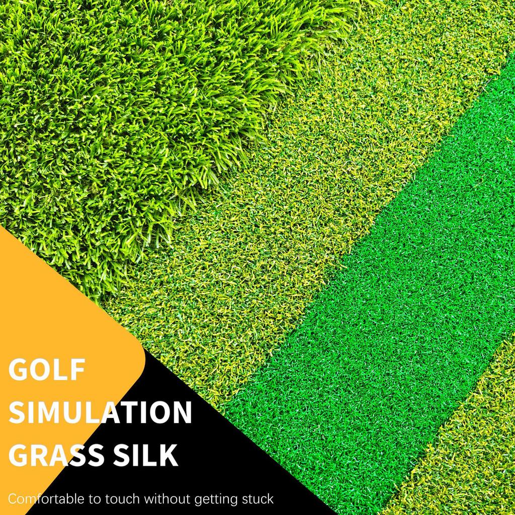 SEEKFUNS Golf Swing Practice Mat with Long and Short Grass