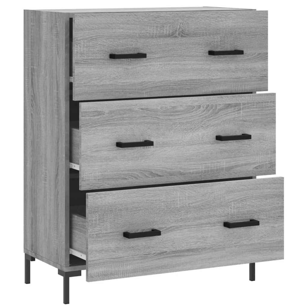 Sideboard Gray Sonoma 69.5 x 34 x 90 cm Particleboard