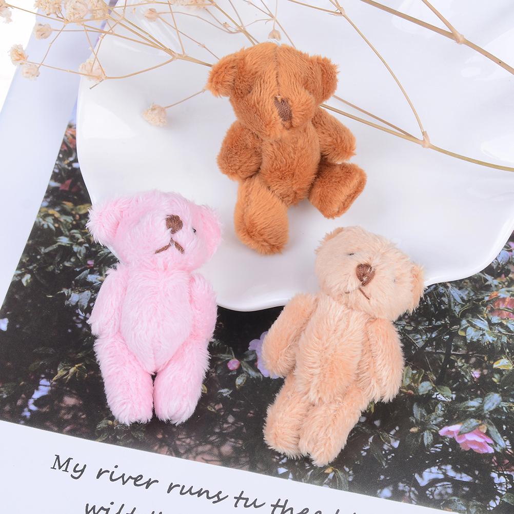 Mini 6 Cm Fluffy Bear Plush Stuffed Baby Toy Doll For Kids Candy Box Gifts Toy