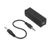 3.5mm 0.14in Ground Loop Noise Filter Isolating Black 20HZ‑20KHZ for Car Home Stereo System