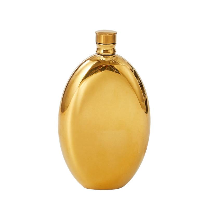 Portable Hip Flask 5 oz Spirits Vodka Cup + Funnel Stainless Steel Camping Whiskey Flask Personalized Oval Shape Flagon Men Gift