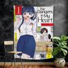 Dangers In My Heart Anime Tapestry Hanging Tarot Hippie Wall Rugs Dorm Home Decor
