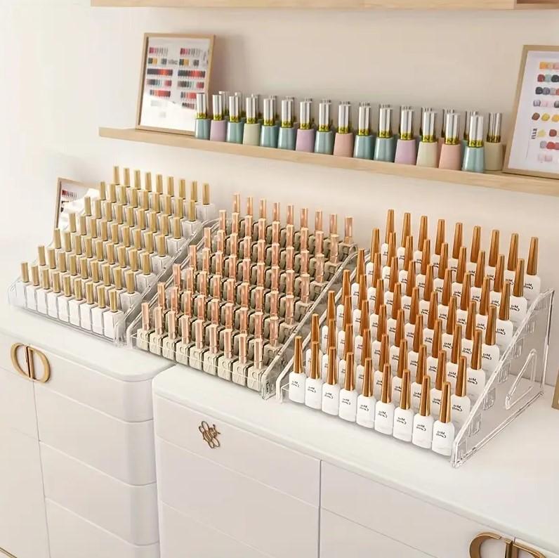 Display Stand Organizer For Nail Polishes Perfumes Cosmetics Container 7 Shelves