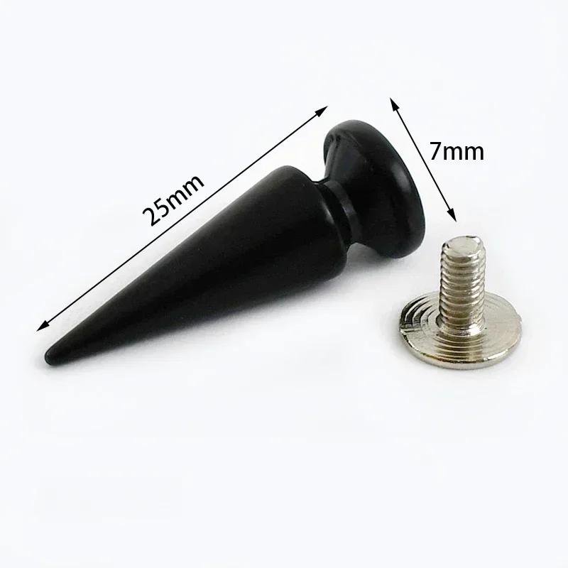 5/10/20Pcs Meetee Metal Punk Rivets Screwback Cone Studs Spikes for Leather Crafts Garment Rivet Bag Decor Nails DIY Accessories