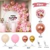 Pink Balloon Chain Set, Birthday Party Supplies Latex Balloon Set, Wedding Decoration Arrangement