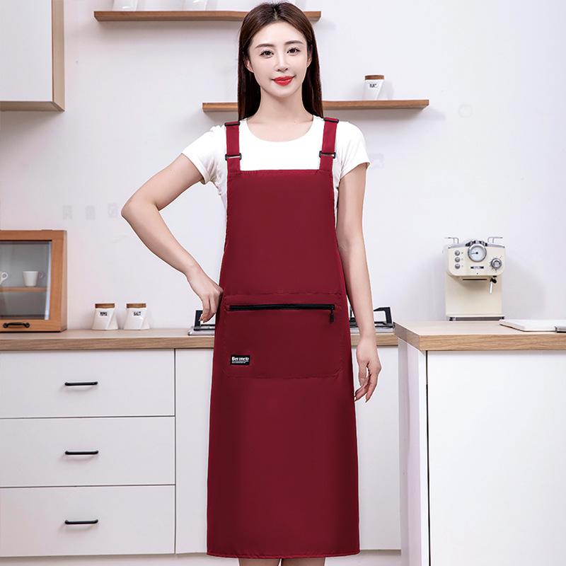 Unisex Extended Waterproof & Oil-Proof Kitchen Apron, Customizable with Logo, Ideal for Restaurant & Catering Work