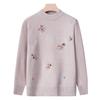 Grandma autumn women's top middle old man winter knitted sweater mother base clothes year 0 old lady sweater