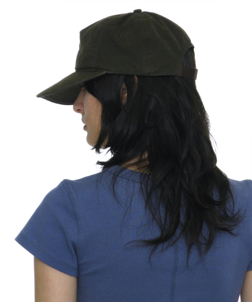 PARTIMENTO WOMEN Washed Pw Embroidered Grandad Cap_Khaki Brown