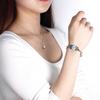 Verstellbares Medicals Alert ID-Armband mit gravierbarem Anhänger, Edelstahl, doppellagiges Armband, Handgelenkschmuck