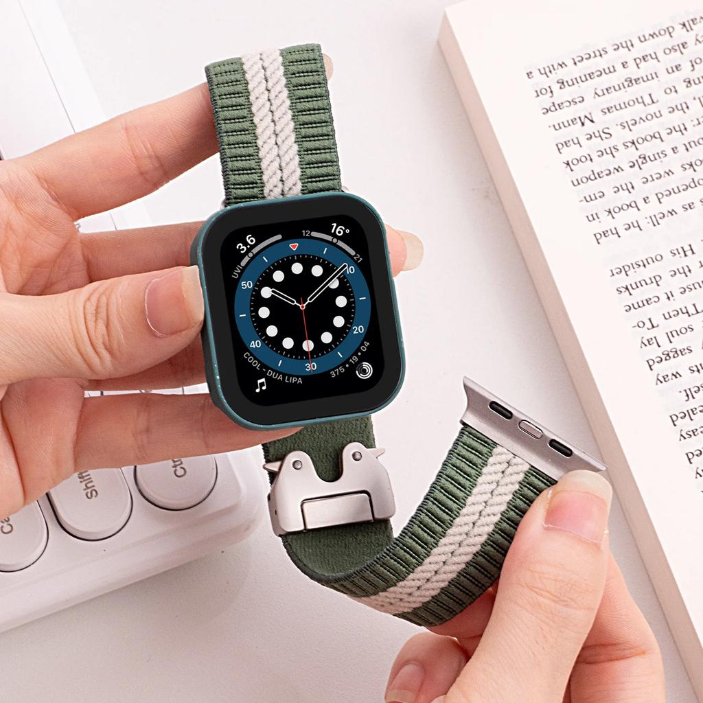 Braided Band For Apple Watch 10 Straps 40mm 44mm 46mm 42mm 49mm 45mm 41mm 38mm Bracelet IWatch Series 10 SE 9 8 7 6 Ultra2 Bands
