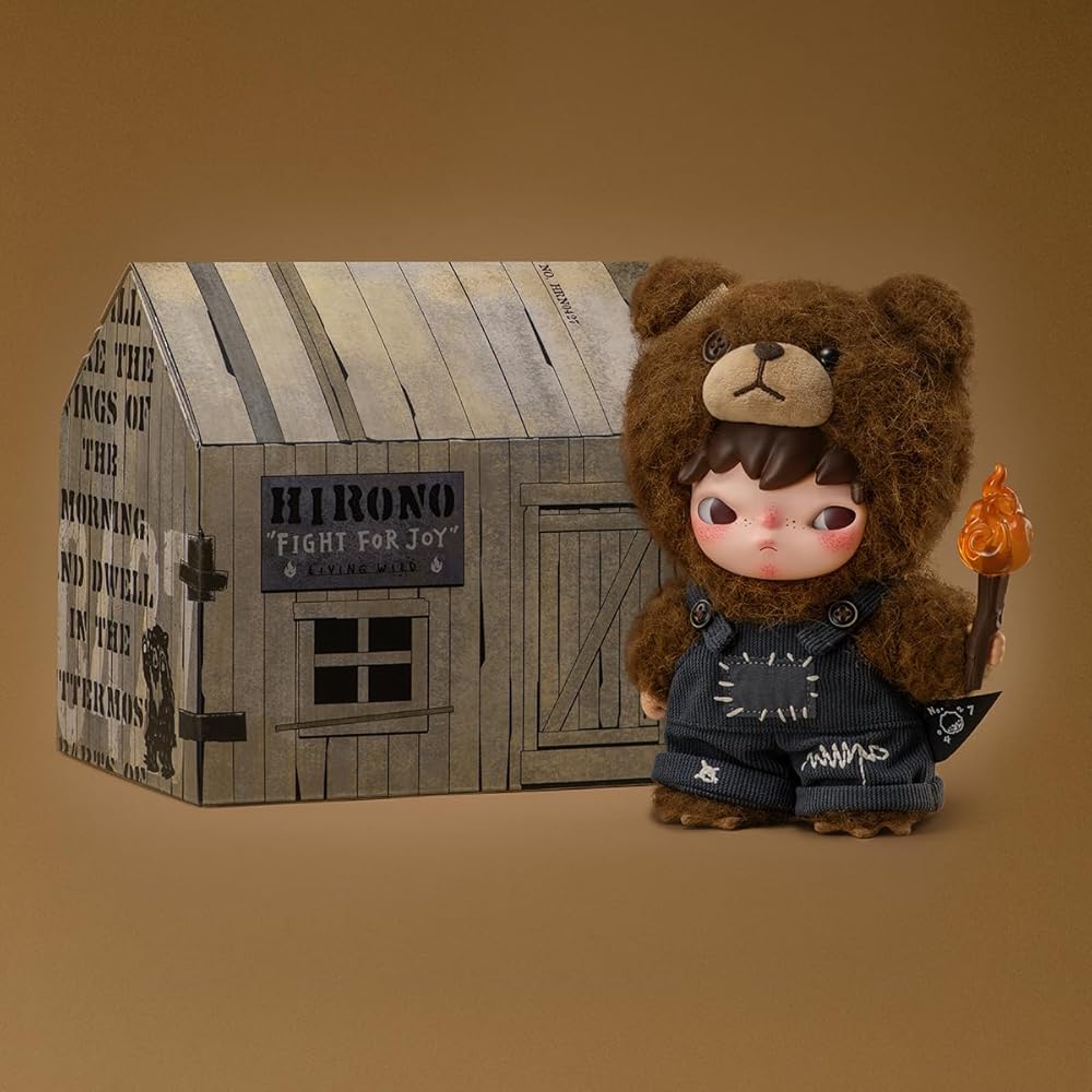 Pop Mart Hirono Living Wild Fight for Joy Plush Toy Soft Stuffed Animal