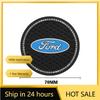 Car Sticker For Ford 2Pcs Car Interior Accessories  Water Cup Pad Anti-noise Coaster Mat For Ford ST Line Focus Mustang Fiesta P
