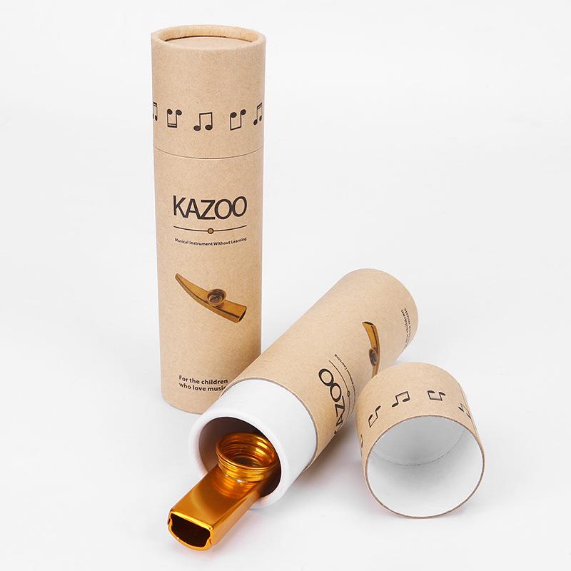 Kazoo Paper Tube: Portable Metal Kazoo for Beginners, Mouth-Blown Musical Instrument
