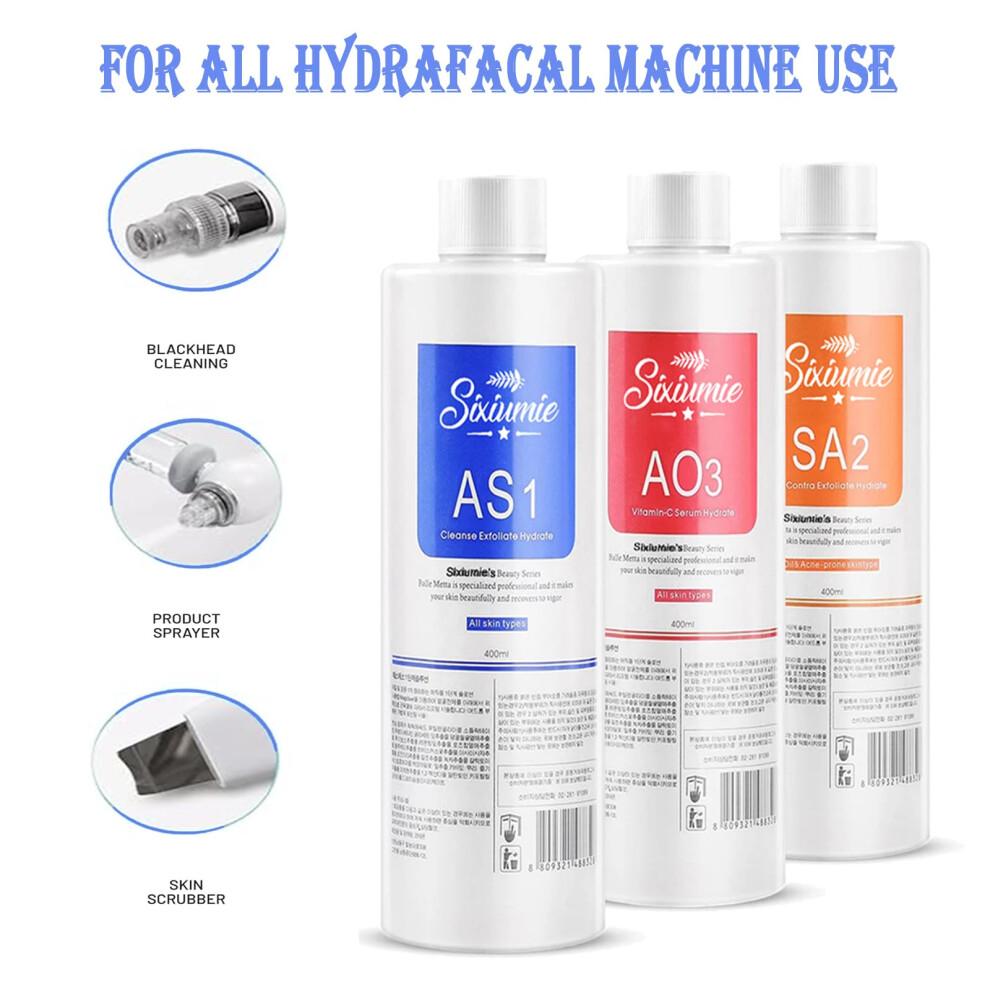 Wasserstoff -Sauerstoff -Gesichtsmaschine Serums fr Gesichtsbereinigung - AS1 SA2 AO3 Aqua Peeling Lsung Top Salon Hautpeelhydra Hautpecrub Spe