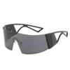 Cyberpunk One-piece Glasses Futuristic Cool Personalized One-piece Sunglasses Neutral Oversized Frameless Windproof Glasses