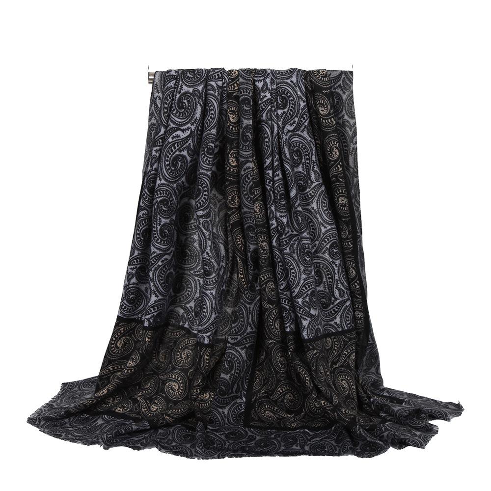 

Women Winter Elegant Knitted Scarf Headscarf Casual Retro Print Soft Warm Scarve Lady Mujer Foulard Bandana Long Wrap Shawl New One Size& 8Y