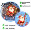 Reusable Static Stickers for Christmas Santa Claus Window Clings, Glass with Snowflake Bear Story Scene Bell Patterns, Removable No?Glue Holiday