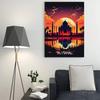 Vintage City Caribbean Egypt Venice Rome Dubai Landscape  Art Poster Canvas Painting Wall Prints Picture Living Room Home Decor