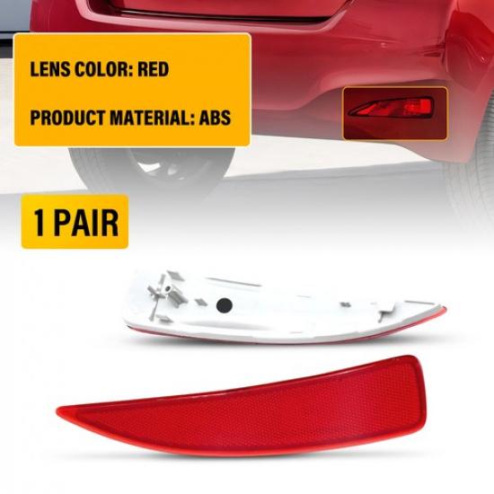 Rear Pair Bumper Red Reflector Lens for Toyota LH&RH Yaris 2012-2014 52163-52100
