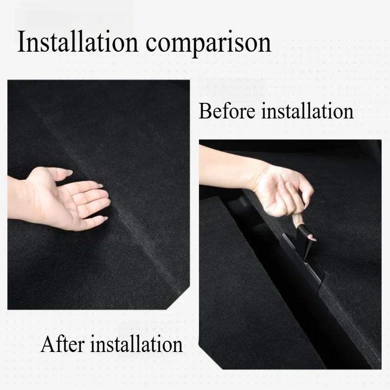 Car Rear Trunk Rope Draw String Hook Loop Organizer for Tesla Model Y Juniper 2025 Trunk Cover Handle Car Interior Accessories