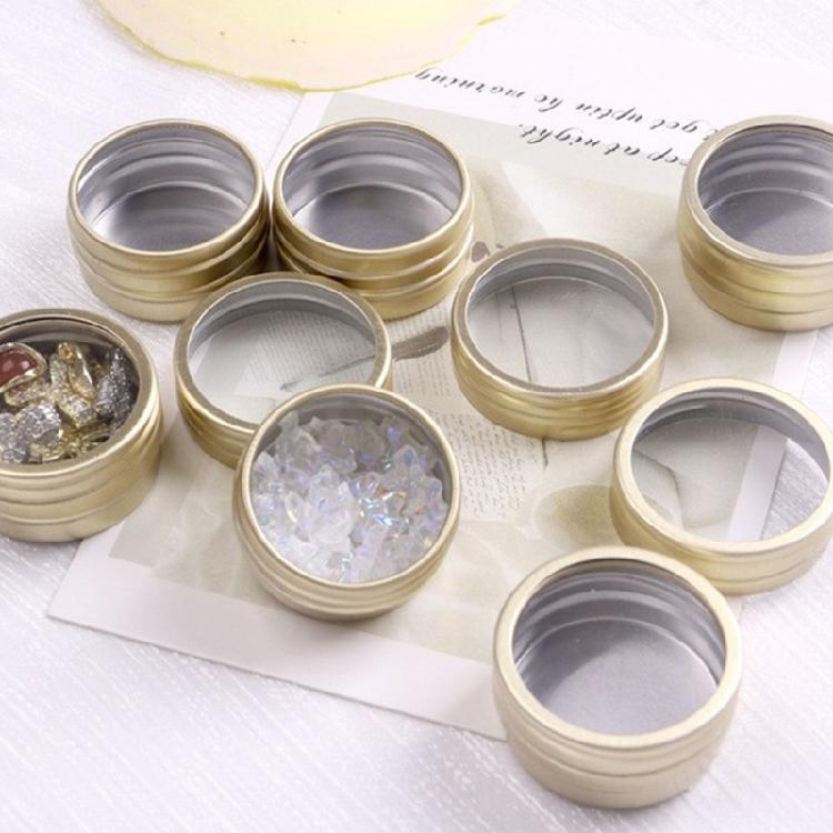 Nail Art Container 35 Detachable Aluminum Trays Hardened Foam Base For Decoration Storage Box Lightweighted