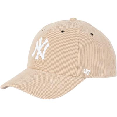 Corduroy Cap Clean Up MLB NY Khaki FREE 47 CLEAN UP Thin Cord Clean Up New York Yankees 14858297 FSB36C2973 '47brand