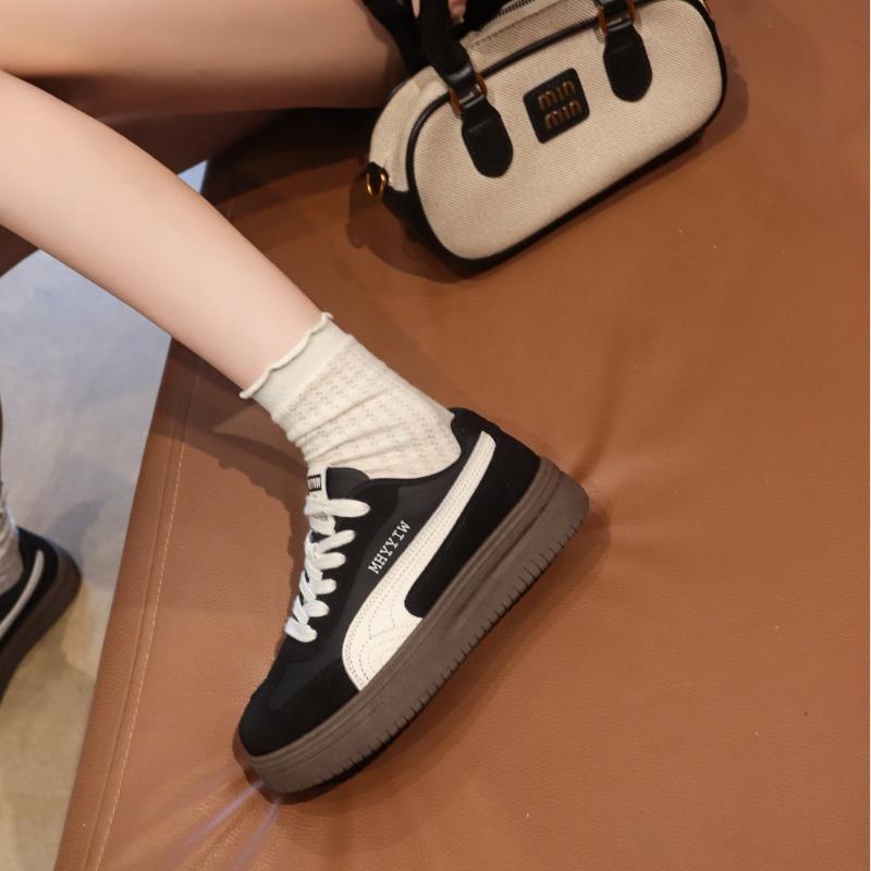 Platform white shoes women's shoes women's autumn new muffin versatile casual sports board shoes