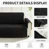 Quilted Sofa Cover Couch Cover Furniture Protector Washable Sofa Slipcover With Non Slip Andastic Straps Pet Friendly 1Pc