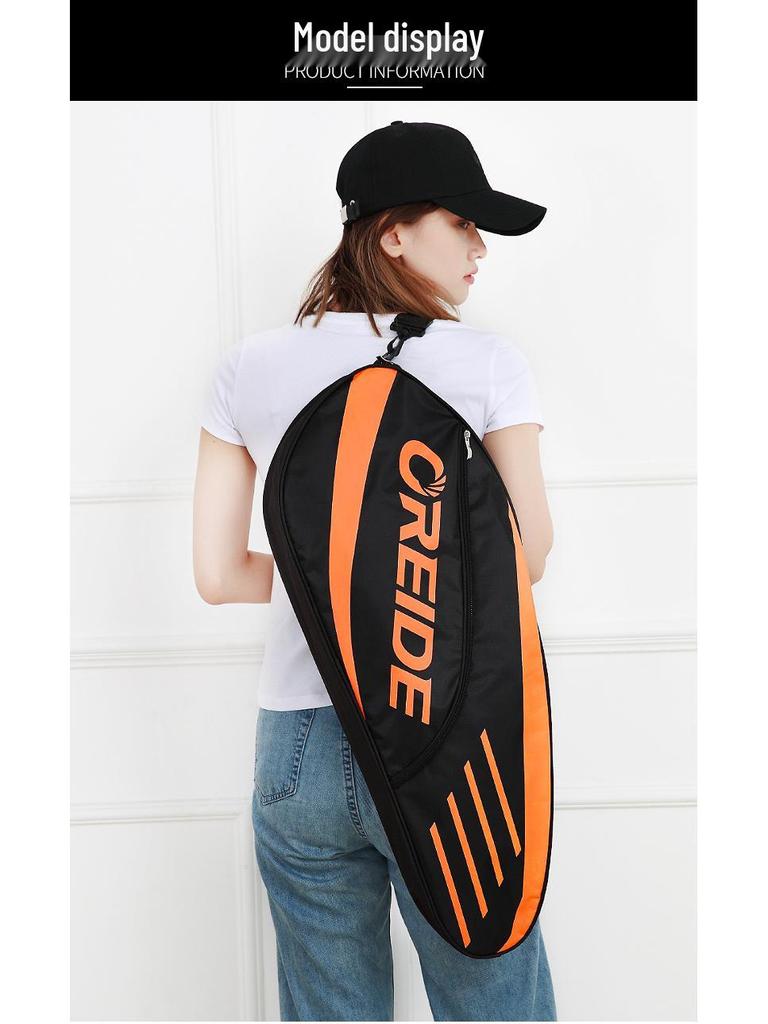 Ouleide Portable Badminton and Tennis Racket Backpack, Unisex Single/Double Shoulder Crossbody Bag
