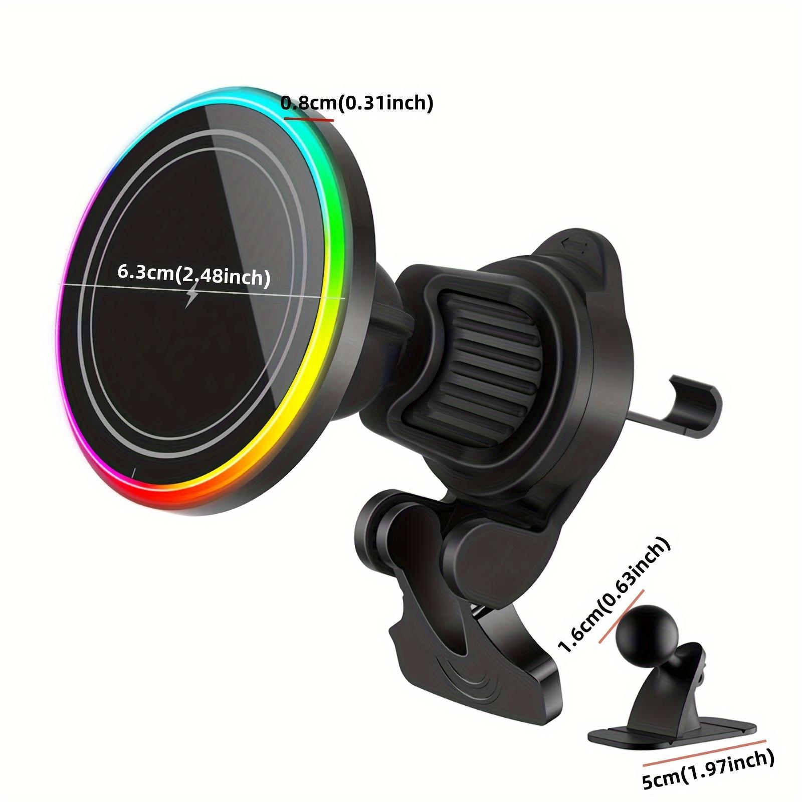 

15 Вт магнитное беспроводное автомобильное зарядное устройство для магнитного зарядного чехла iPhone 16 15 14 13 Pro Max Samsung Air Vent Mount Phone Holder Stand