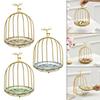 Bird Cage Snack Cake Stand Cupcake Cosmetic Rack Storage Shelf Fruit for Kitchen