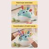Kids Puffer Skills Hand-eye Coordination Number Color Puzzle Toy Fine Motor Preschool Learning Toddlers Girls Animal