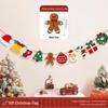 Christmas Tree Hanging Ornaments & Festive Decorations with Atmosphere Lights & Pull Flowers